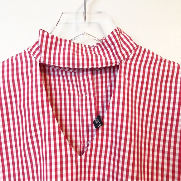 Haute Rogue: Gingham Choker Collar Blouse - Picture 3 of 6
